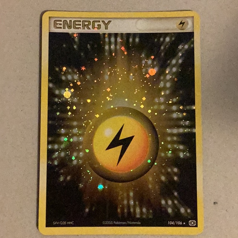 Pokemon Lightning Energy 2005 EX Emerald 104/106 Holo #104 Card TCG